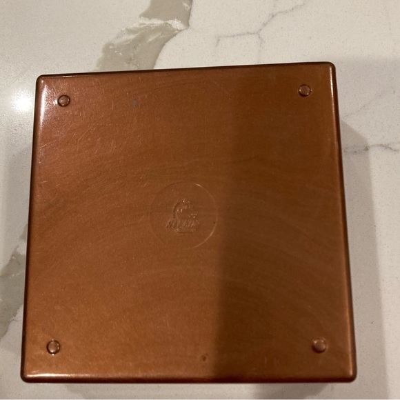 Mid Century Boxed Set Steeds THE JEWEL BOX 8 Lustron Bakelite Coasters Copper - Picture 4 of 4